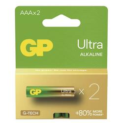 EMOS Alkalická baterie GP Ultra AAA (LR03), 2 ks B02112