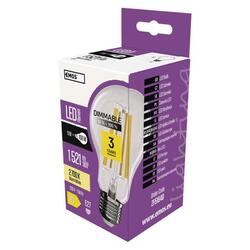 EMOS LED žárovka Filament A60 / E27 / 11W (100W) / 1521 lm / teplá bílá ZF5164D