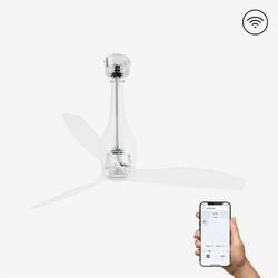 FARO ETERFAN M, transparentní, stropní ventilátor s DC motorem SMART