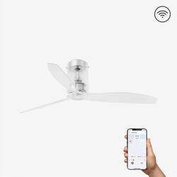 FARO MINI TUBE FAN, transparentní, stropní ventilátor s DC motorem SMART