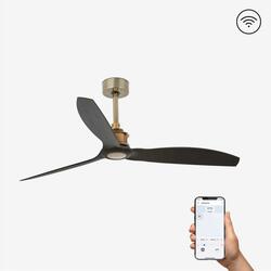 FARO JUST FAN M, starozlatá/černá, stropní ventilátor SMART