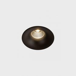 KOHL-Lighting LUXO zapuštěné svítidlo s rámečkem pr.100 mm černá 38° 12W CRI 80 2700K PHASE CUT