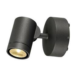 BIG WHITE HELIA, venkovní nástěnné svítidlo, jedna žárovka, LED, 3000K, IP55, antracit, otočné, 8 W 233245