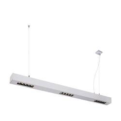 BIG WHITE Q-LINE PD LED vnitřní závěsné svítidlo, 1m, BAP, stříbrná, 3000K 1000934