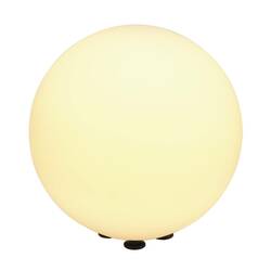 BIG WHITE ROTOBALL FLOOR 40, venkovní stojací lampa, TC-(D,H,T,Q)SE, IP44, koule, bílá, pr. 40 cm, max. 24 W 227220