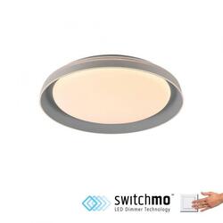 JUST LIGHT LED stropní svítidlo šedá průměr 43cm paměťová funkce krokově stmívatelné 3000K LD 14368-15