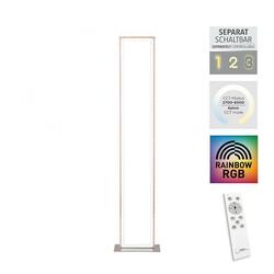 LEUCHTEN DIREKT is JUST LIGHT LED stojací svítidlo stříbrná barva, nožní vypínač, stmívatelné Sidelight RGB Rainbow 2700-5000K LD 14640-55