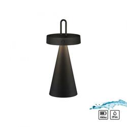 JUST LIGHT LED stolní lampa na baterie černá stmívatelné dotykem IP44 vnitřní i venkovní 2700K LD 19302-18