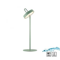 JUST LIGHT LED stolní lampa zelená na baterie dotykový stmívač ochrana proti stříkající vodě USB 2700K LD 19310-43