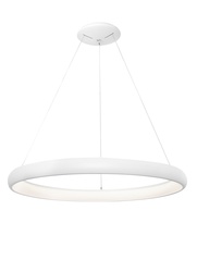 Nova Luce LED závěsné svítidlo Albi ve dvou velikostech a třech barvách - pr. 610 x 60 x 1140 mm, 50 W, 3000 K, stmívatelné, bílé NV 8105601 D