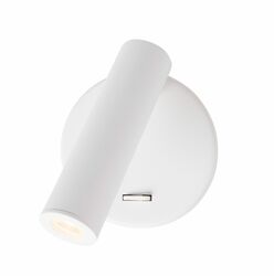 Nova Luce Moderní nástěnná LED lampička Laredo s nastavitelným spotem - 3 W LED, bílá NV 8140521