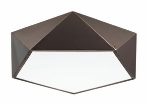 Nova Luce Kubisticky laděné stropní svítidlo Darius v různých barevných variantách - 400 x 100 mm, 4 x 10 W, kávově hnědá NV 8186203