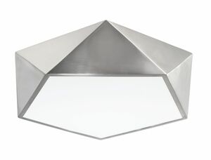 Nova Luce Kubisticky laděné stropní svítidlo Darius v různých barevných variantách - 400 x 100 mm, 4 x 10 W, stříbrná NV 8186204