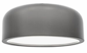 Nova Luce Stylové přisazené stropní svítidlo Perleto - 2 x 10 W, pr. 350 mm, šedá NV 826807