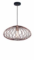 Nova Luce Závěsné měděné industriální svítidlo Eriberto - pr. 350 x 180 x  1320 mm, 60 W, měď NV 8436420