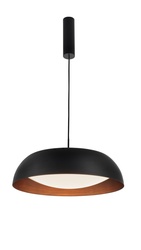 Nova Luce Designové LED svítidlo Landon v černo měděném tónu - pr. 600 x 170 x 1570  mm, 40 W, včetně závěsu, černo-měděná NV 86009