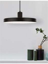 Nova Luce Moderní závěsné svítidlo Chioto v elegantním černém designu - 1 x 60 W, pr. 360 mm NV 540602