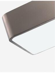 Nova Luce Moderní přisazené stropní svítidlo Ragu - 4 x 10 W, 360 x 360 mm, bronz NV 866603