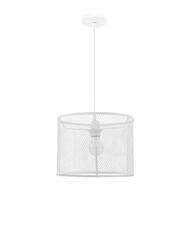 NOVA LUCE závěsné svítidlo NET bílý hliník bílý kabel E27 1x12W bez žárovky 8809302