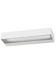 NOVA LUCE venkovní nástěnné svítidlo FUNGO bílý hliník skleněný difuzor LED 12W 3000K 220-240V 120st. IP65 světlo dolů 9027202