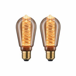 PAULMANN Inner Glow Edition sada LED žárovka E27 230V 2x4W 1800K zlatá spirála