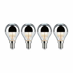 PAULMANN Modern Classic Edition set LED kapka zrcadlový svrchlík E14 230V 4x4,8W 2700K stmívatelné stříbrná