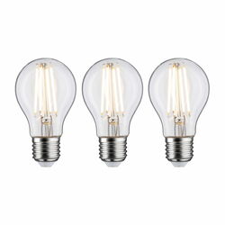 PAULMANN Filament set LED žárovka E27 230V 3x9W 2700K stmívatelné čirá