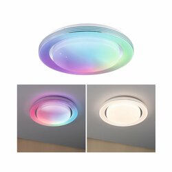 PAULMANN LED stropní svítidlo Rainbow efekt duhy RGBW 230V 22W chrom/bílá