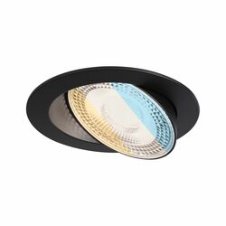 PAULMANN LED vestavné svítidlo White Select Aumus spot kruhové 105mm 90° 5W 230V stmívatelné 2700 - 6500K černá