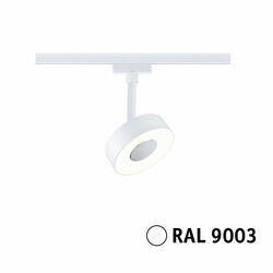 PAULMANN URail LED lištový spot Circle samostatné svítidlo 5W 3000K stmívatelné 230V bílá