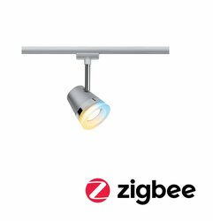 PAULMANN Smart Home Zigbee URail spot Cone matný chrom 1x5W GU10 stmívatelné nastavitelná bílá 955.26