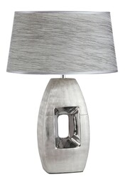 Rabalux stolní lampa Leah E27 1x MAX 40W stříbrná 4388