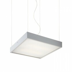VÝPRODEJ VZORKU RENDL STRUCTURAL 40×40 závěsná bílá 230V 2G11 2x24W R10258