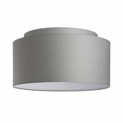 VÝPRODEJ VZORKU RENDL DOUBLE 55/30 stínidlo Chintz světle šedá/bílé PVC max. 23W R11554