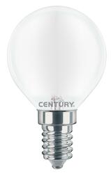 CENTURY LED FILAMENT MINI GLOBE SATEN 4W E14 3000K 470Lm 360d 45x80mm IP20 CEN INSH1G-041430