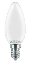 CENTURY LED FILAMENT SVÍČKA SATÉN 6W E14 4000K 806Lm 360d 35x97mm IP20 CEN INSM1-061440