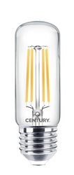 CENTURY LED FILAMENT TRUBKA ČIRÁ 9W E27 4000K 1200lm 360d