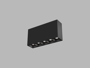 LED2 1491153 Stropní svítidlo LINEAR II ON 5, B 10W 3000K/3500K/4000K UGR černá