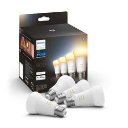 Hue Bluetooth LED White Ambiance set 4ks žárovek Philips 8719514328280 E27 A60 6W 800lm 2200-6500K stmívatelné