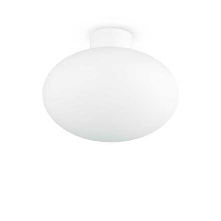 Venkovní stropní přisazená základna Ideal Lux Clio MPL1 Bianco 148847 E27 1x60W IP44 9cm bílá