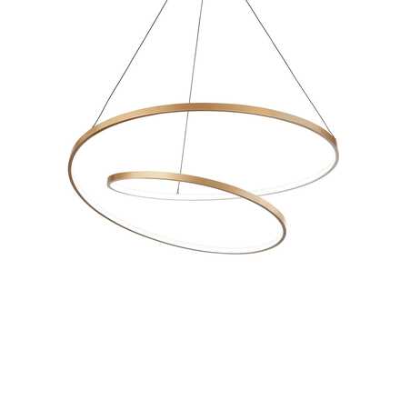 LED Závěsné svítidlo Ideal Lux OZ SP D60 ORO 269443 47W 5000lm 3000K IP20 60cm zlaté