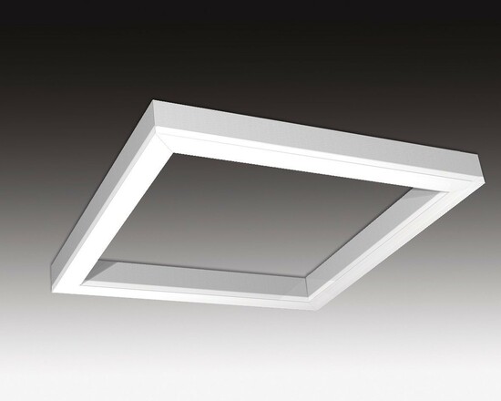 SEC Stropní nebo závěsné LED svítidlo WEGA-FRAME2-CB-DIM-DALI, 32 W, eloxovaný AL, 607 x 607 x 65 mm, 4000 K, 4480 lm 321-B-104-01-00-SP