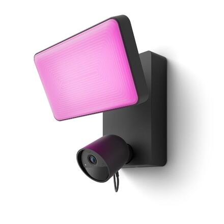 Philips HUE Floodlight venkovní nástěnné svítidlo s kamerou LED 30,5W 2250lm 2000-6500K RGB IP44,černé