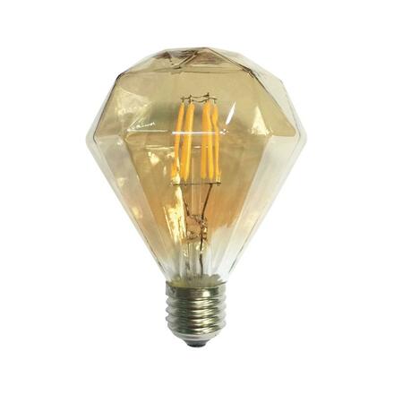 ACA LED Amber dekorativní 6W E27 DIM 2700K