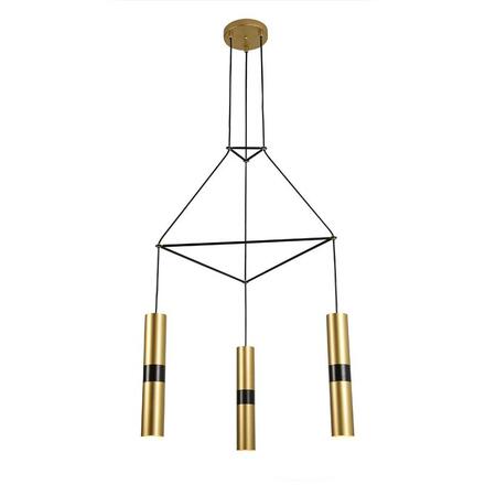 ACA Lighting závěsné svítidlo 3XGU10 mosaz kov 56X49XH150CM DA VINCI HM853P56BR