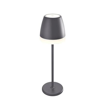 ACA Lighting LED SMD venkovní stolní lampa na baterie nabíjecí 2W 150LM 38d 3.000K tmavá šedá CRI80 IP54 LG2193G-400