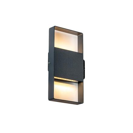 ACA Lighting LED SMD venkovní nástěnné svítidlo 8W 320LM 200d 230V AC 3.000K tmavá šedá CRI80 IP54 30.000hod LG2362G