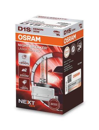 OSRAM D1S 85V XENARC NIGHT BREAKER LASER +200% 3 roky záruka 1ks 66140XNN