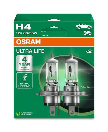 OSRAM H4 12V 60/55W P43t ULTRA LIFE 4 roky záruka 2ks 64193ULT-2HB