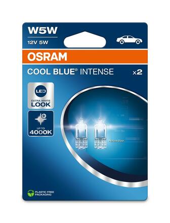 OSRAM W5W 12V W2.1x9.5d 5W Cool Blue INTENSE NextGen. 4000K blistr 2ks 2825CBN-2BL